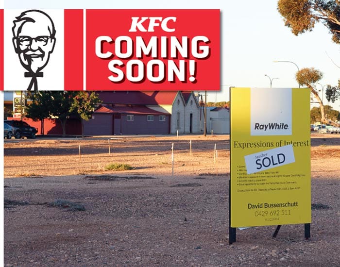 KFC confirmed for Kadina