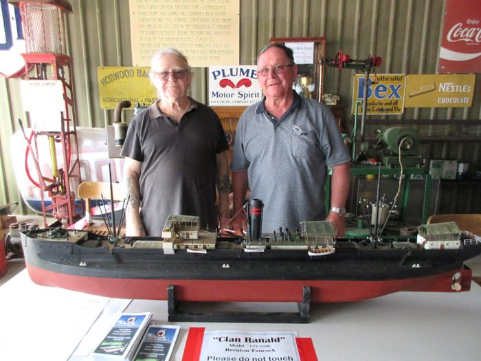 Clan Ranald model displayed at Edithburgh Museum