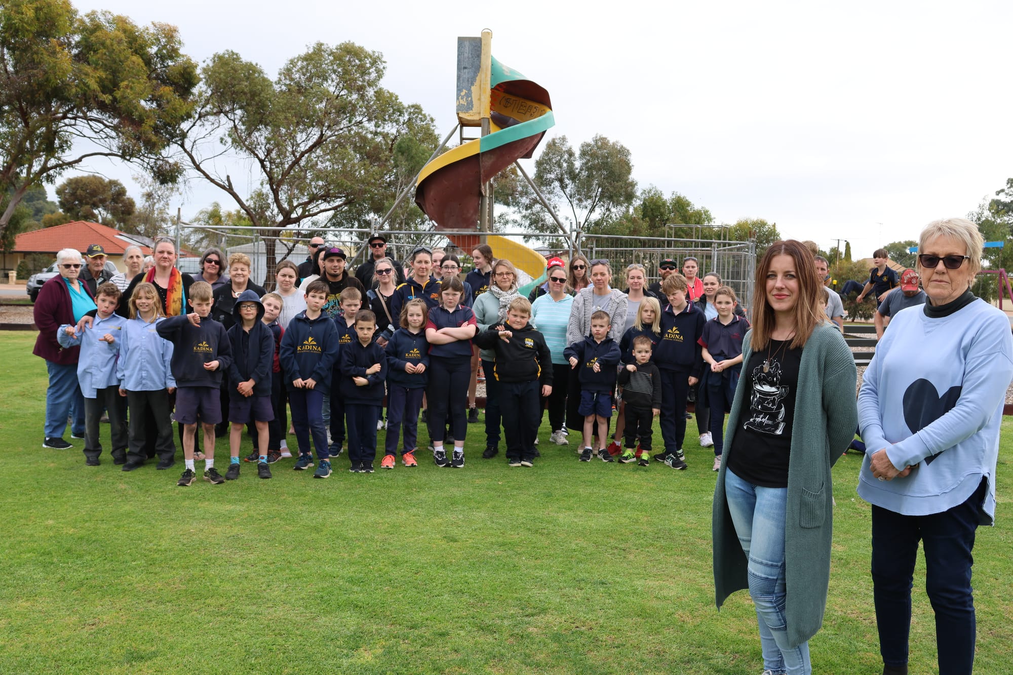 Residents rally to retain iconic slide