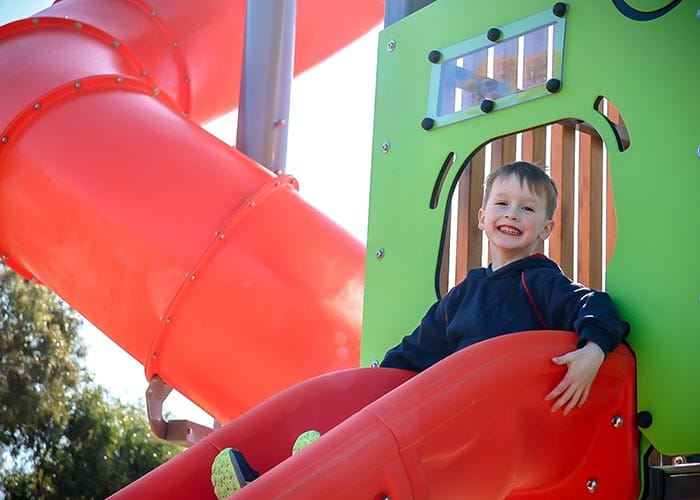 New playground slides into New Town
