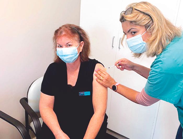 Rolling up for vaccinations