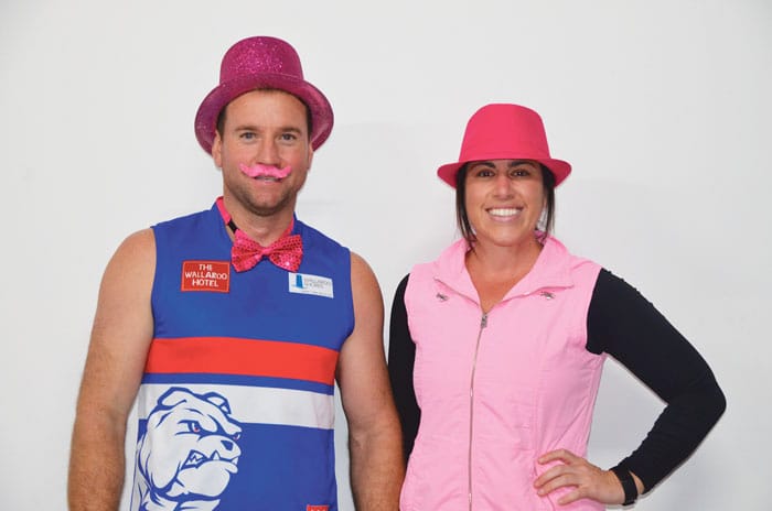 Turning football and netball pink