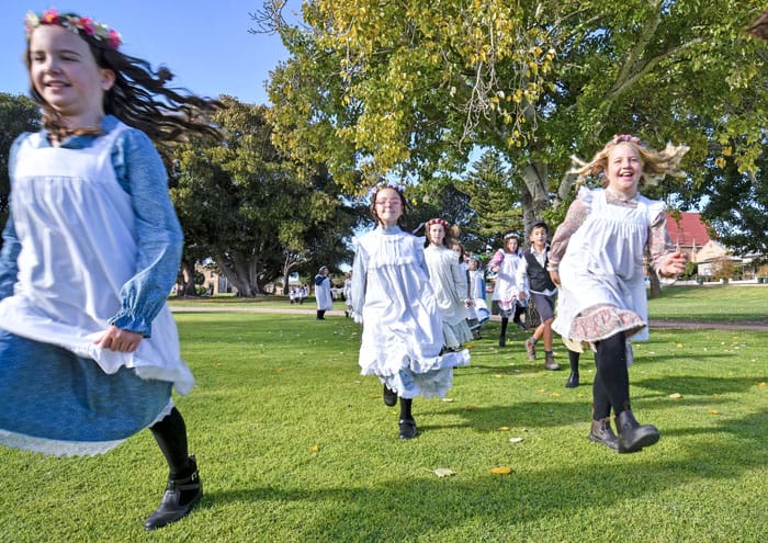 Jumping with joy over festival