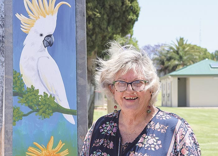 Stobie pole art lights up George Street