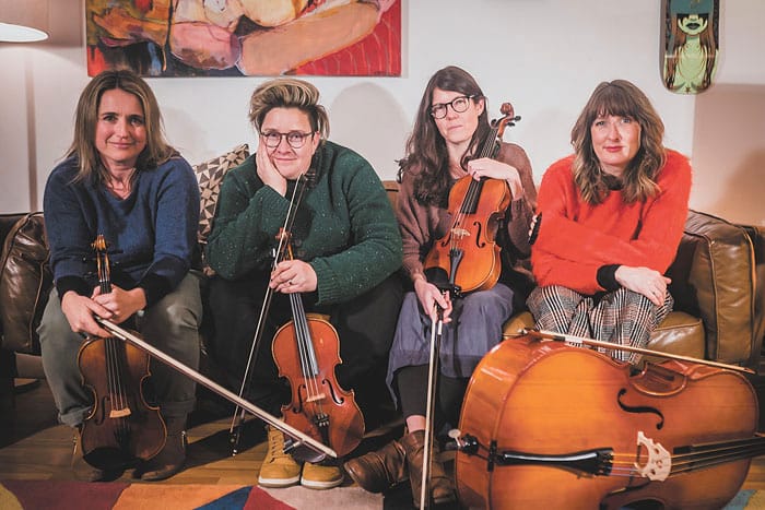 Stringybark Quartet bowing into Warooka