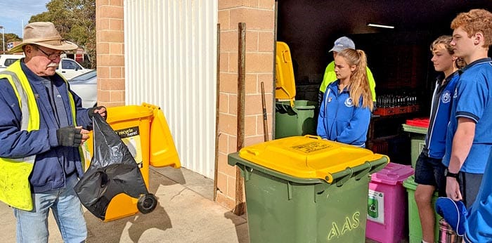 Recycling lesson at AAS