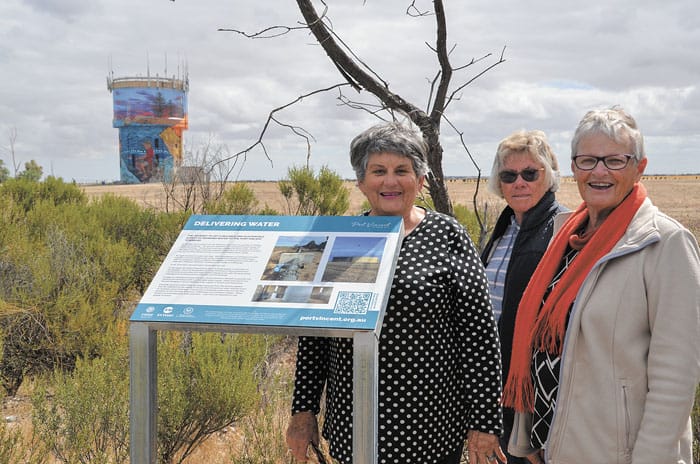 Tours of Port Vincent water tower mural