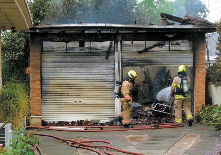 Blaze torches Kadina garage