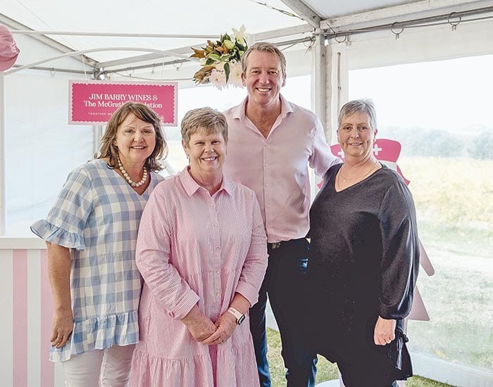 Breast cancer high tea with Glenn McGrath