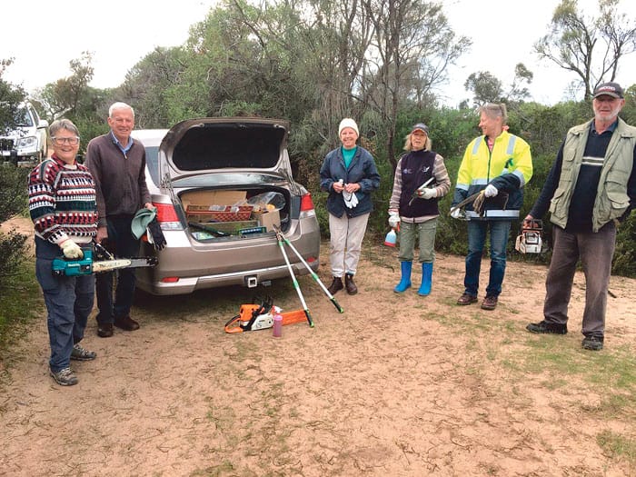 Beach walks and boxthorn control all in a day’s work