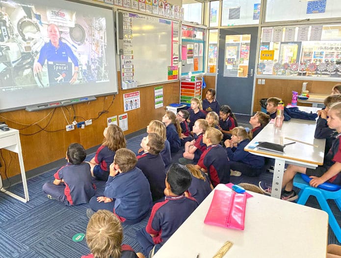 Kadina students read with NASA astronaut