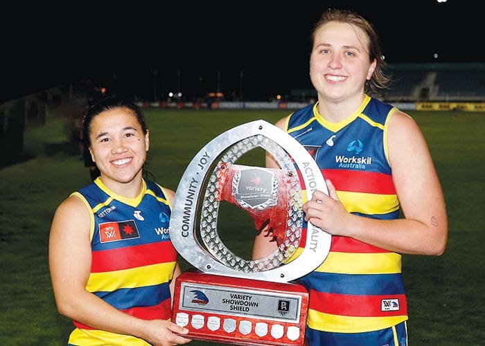 Crows AFLW team win third showdown