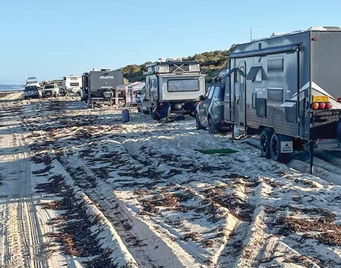 Beach camping concerns