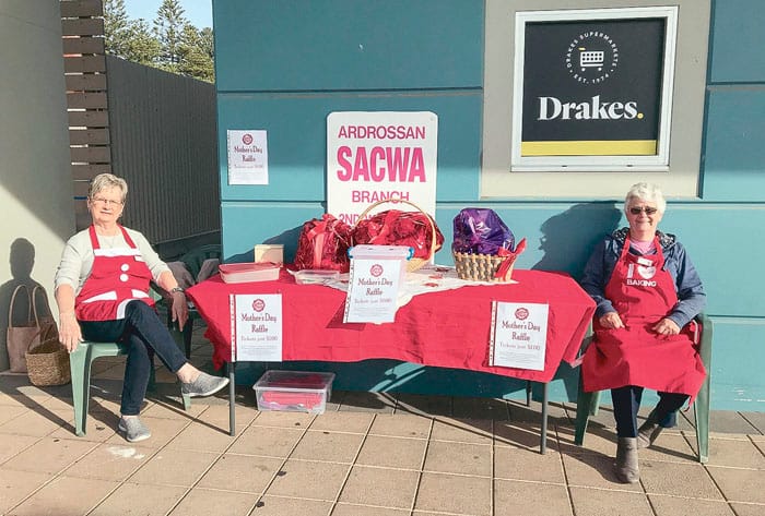 Watch out for women in red aprons