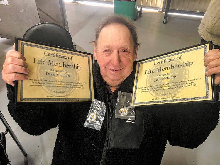Volunteers recognised with life membership