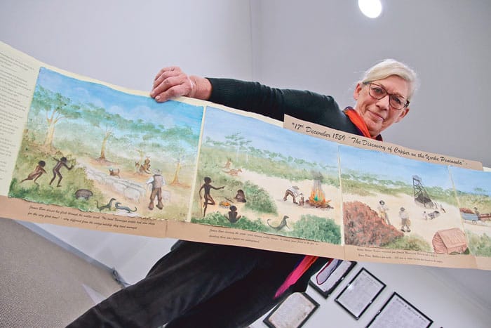 Paintings depict discovery of copper