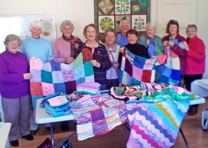 Ardrossan crafters knit for Baptist Care SA