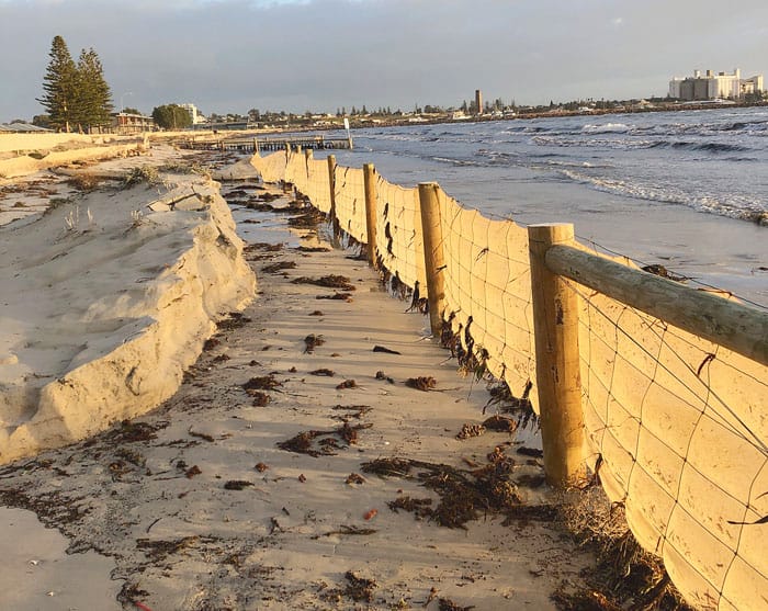 North Beach sand fence damaged, not destroyed