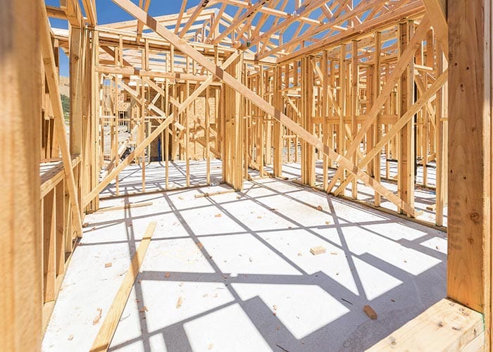 Drop in new homes being built