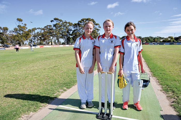 Girls out for cricket
