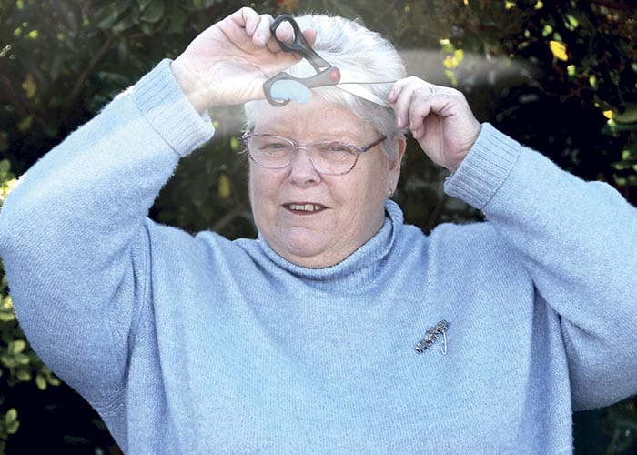 Wanda makes the shave for research