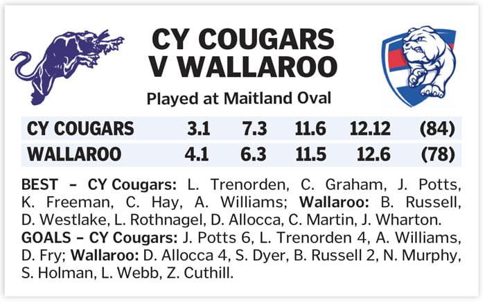 YPFL: Cougars in a tight game