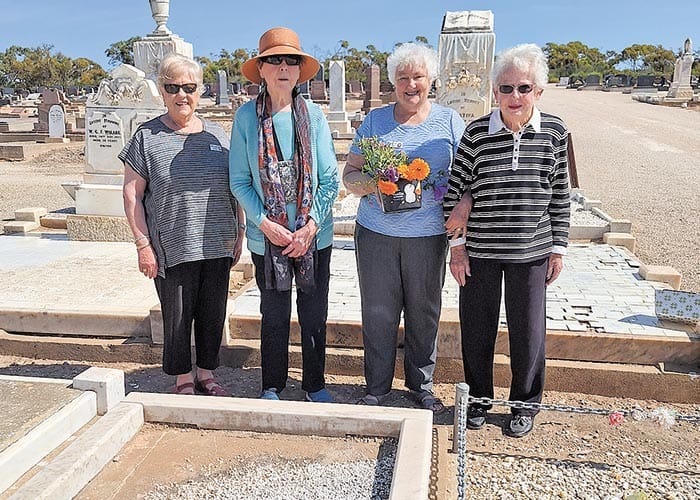 Ardrossan SACWA dressing the graves