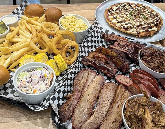 YUM… The mega platter (serving three)  that will be on offer on Saturday night.