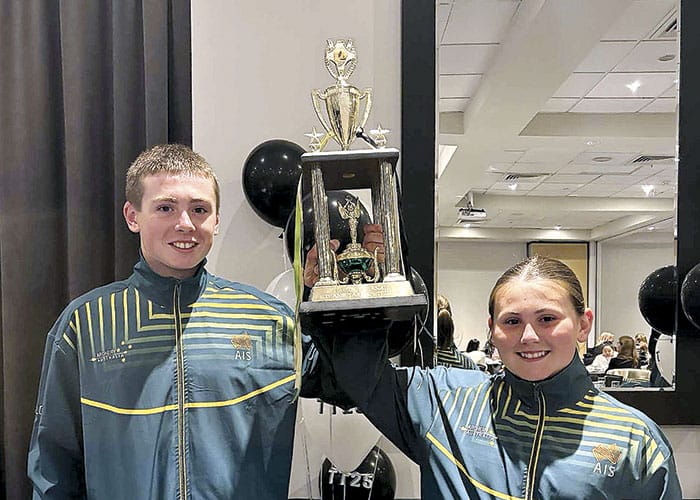 Pennas hit gold in international archery debut