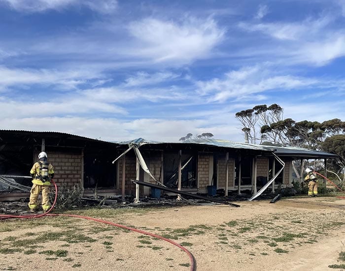 Police News... Fire destroys home and shed at Clinton