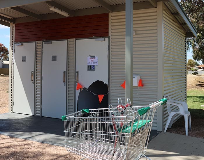 Vandals hit playground toilets