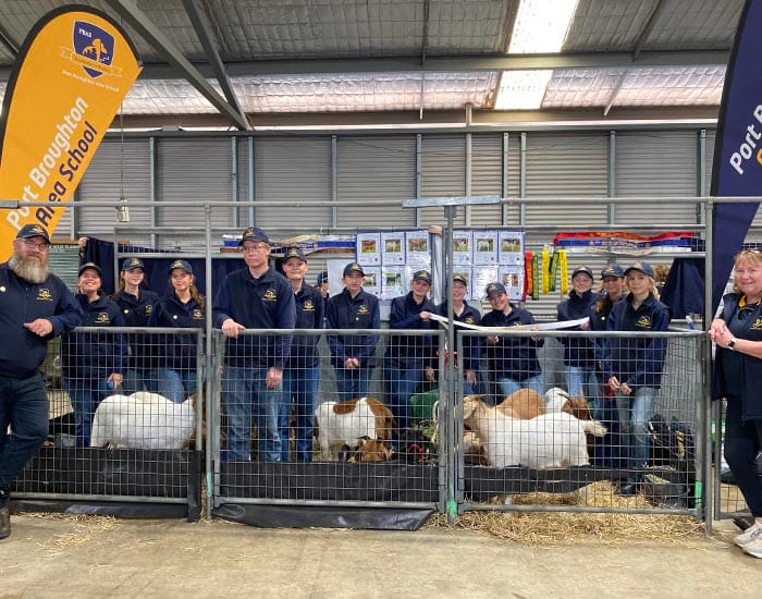 Goat success a team effort for NYP students at Royal Adelaide Show