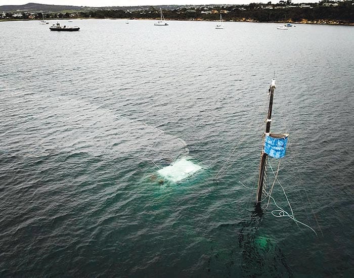 Marine history under water
