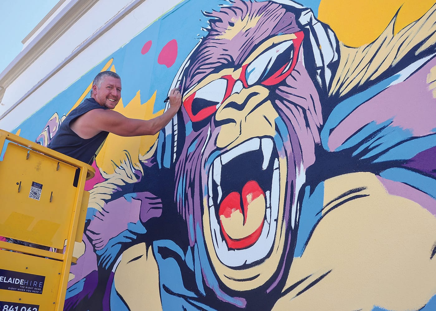 Vivid art creates a fresh vibe