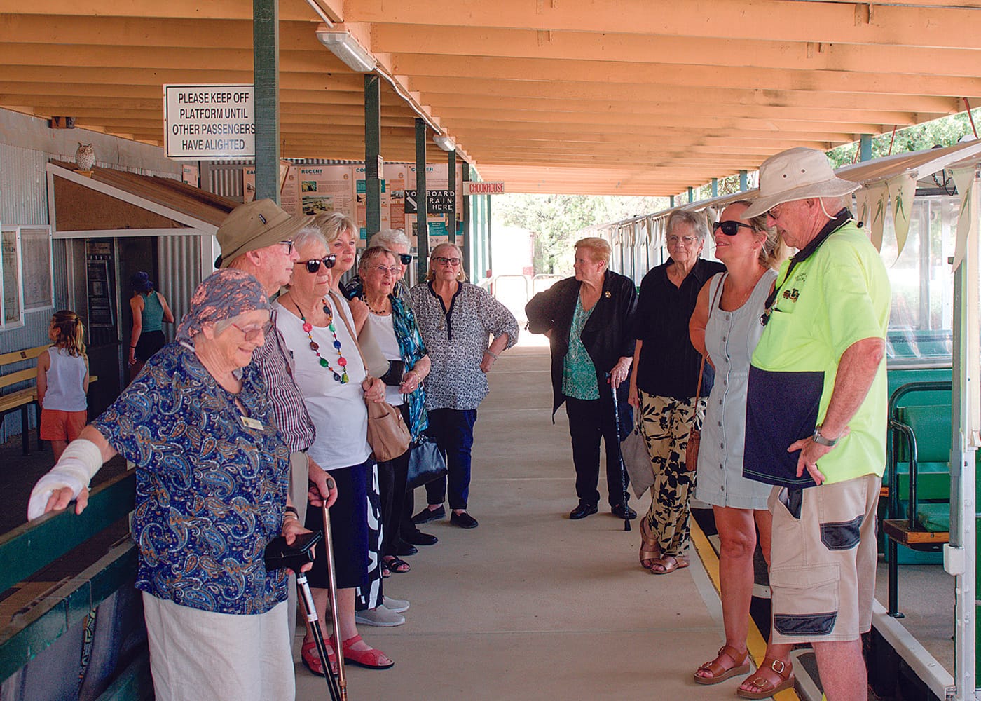 Minlaton Probus group tours Moonta Mines