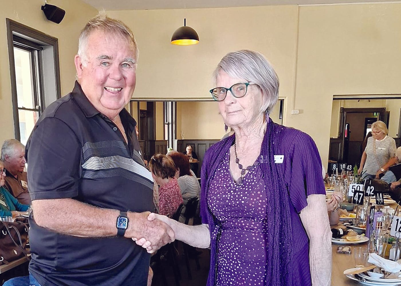 Teaching tales at monthly lunch