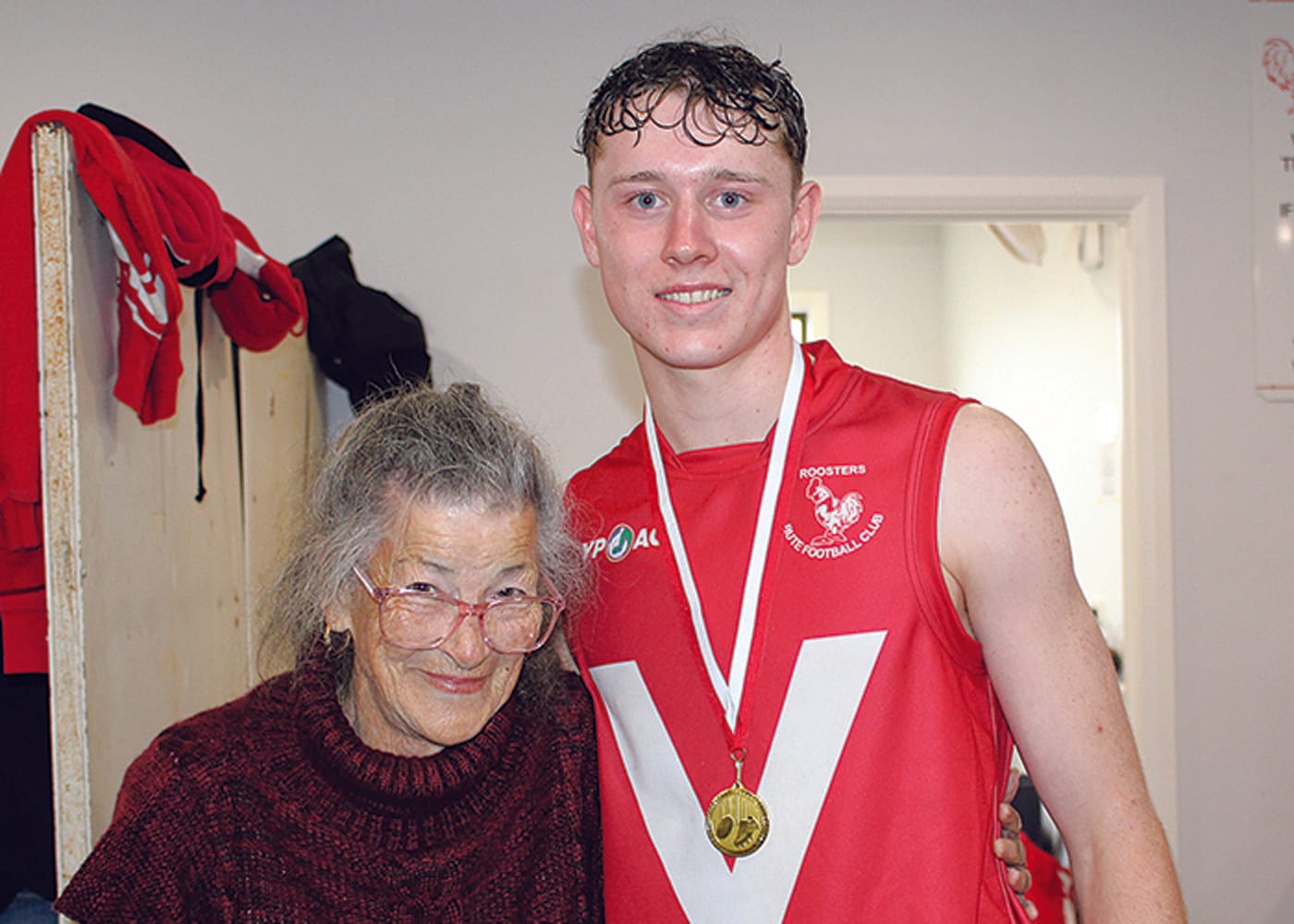 Anzac Day medals for Bute football and netball