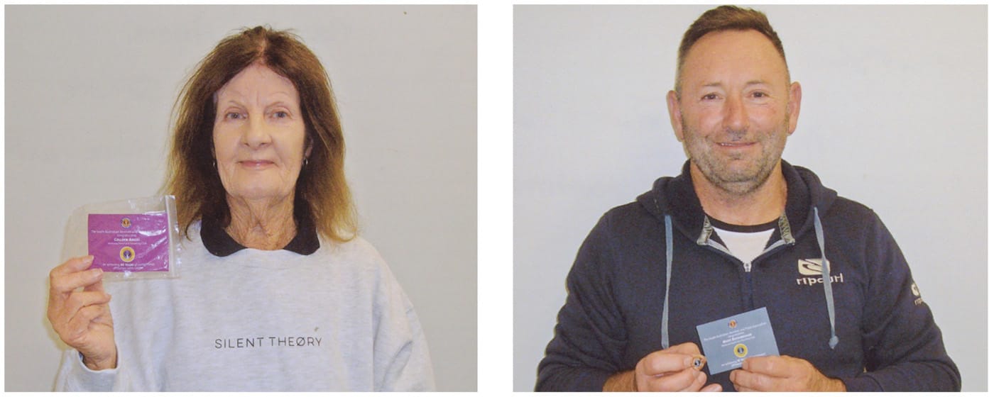 Service awards for Wallaroo club members
