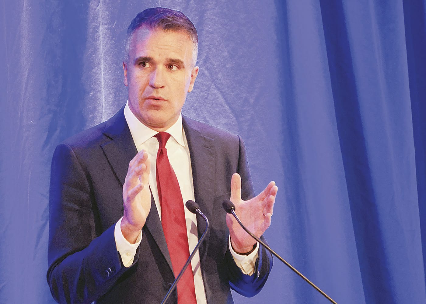 Easing pressure on households, cutting back on government