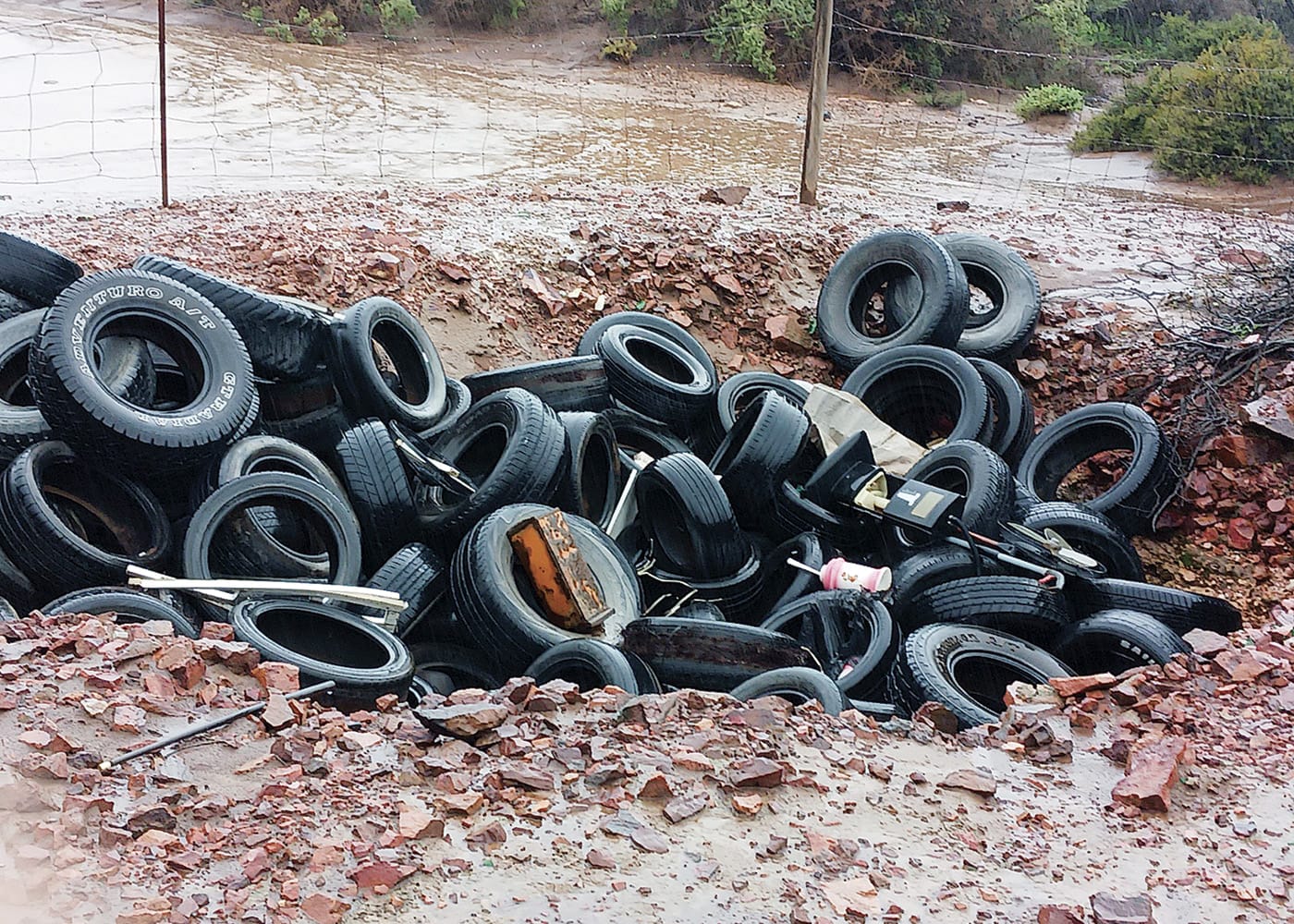Tyre dumper fined nearly $7000 after heritage site offence