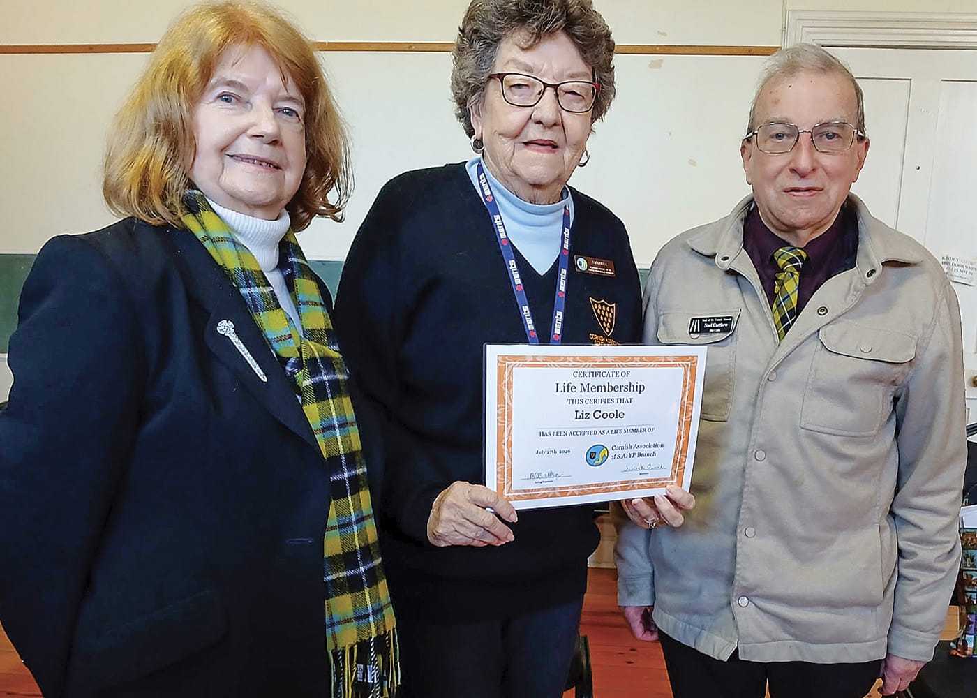 Liz recognised for  Cornish contribution