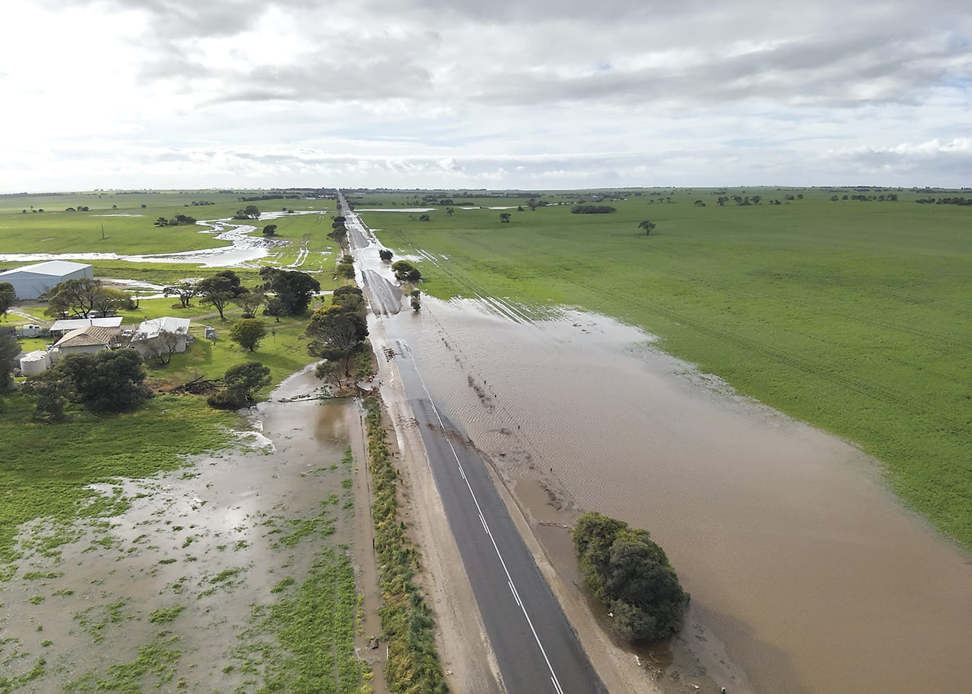Record rainfall puts Yorkes roads under water