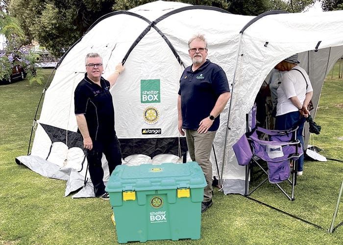 Rotary providing shelter in crises post image