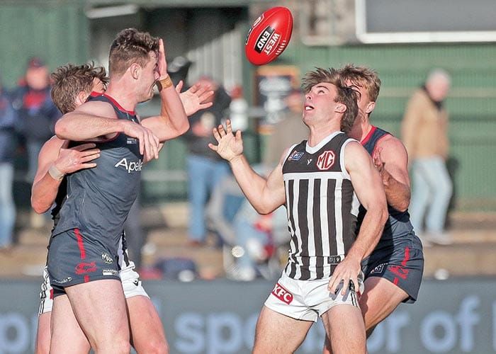 On an elevated stage post image