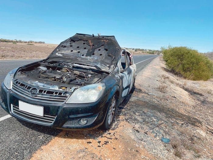 Car burnt out at North Beach post image
