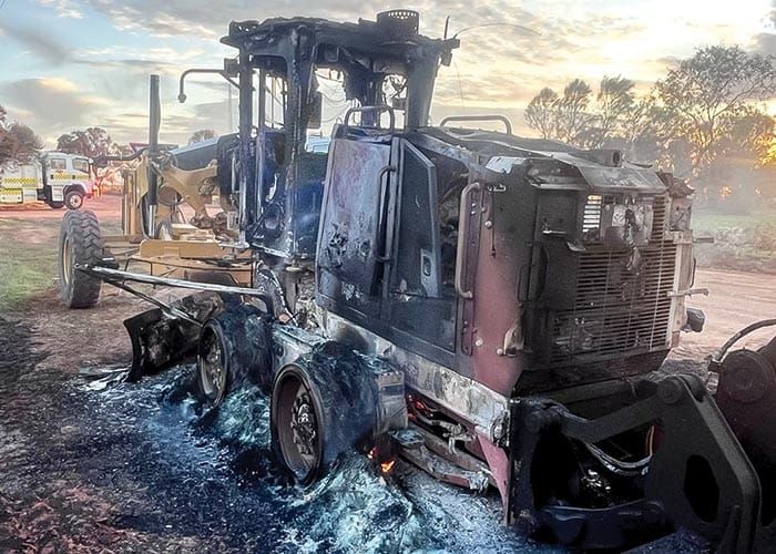 Police News... Farm blaze post image