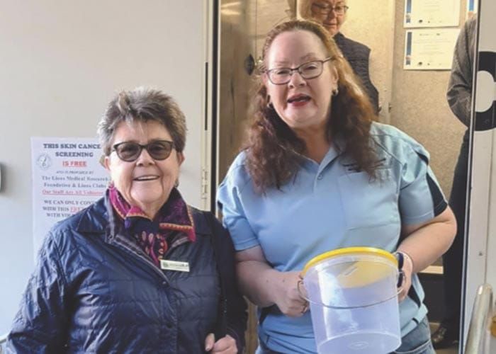 Moonta Lions Club sponsors skin cancer unit visit post image