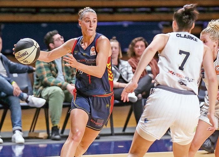 On an elevated stage post image