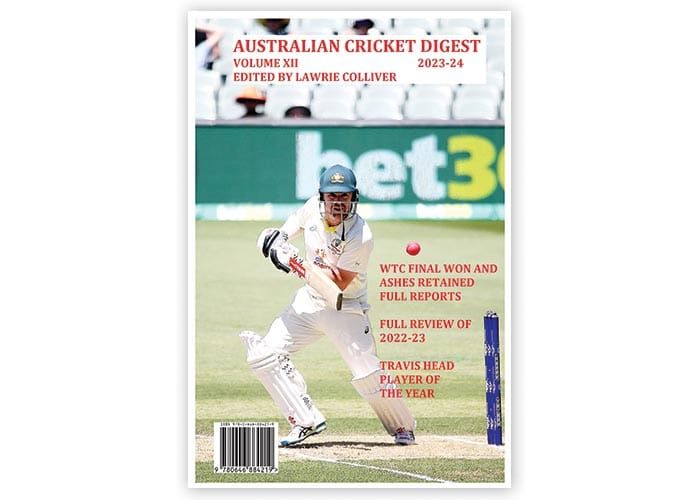 Colliver’s Australian Cricket Digest XII has arrived post image