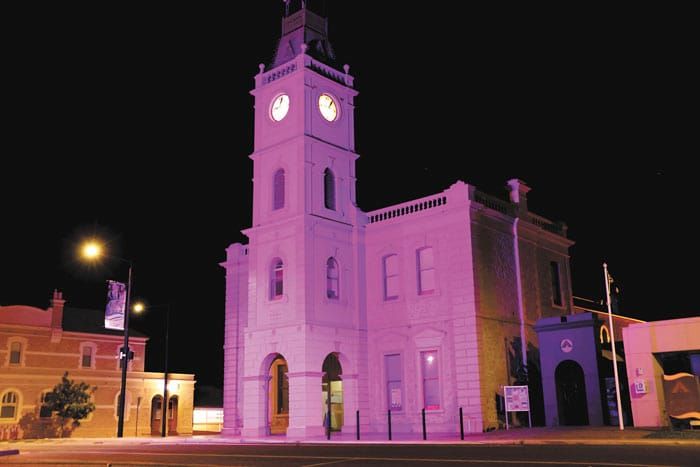 Town hall receives purple treatment for epilepsy post image